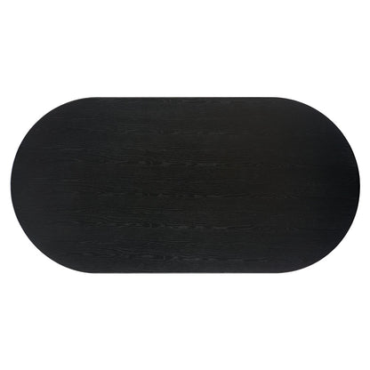 LASSIG DINING TABLE BLACK & WALNUT