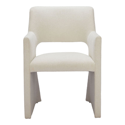 MINET DINING CHAIR LINEN WHITE