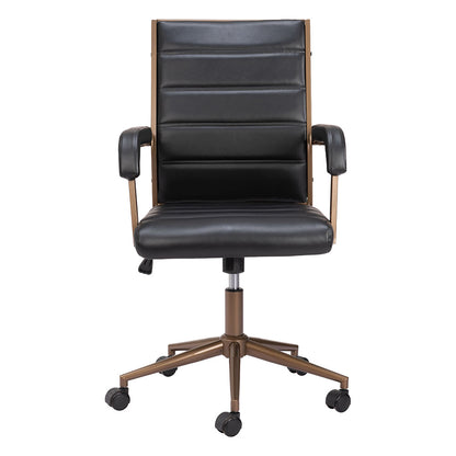 AUCTION OFFICE CHAIR VINTAGE BLACK
