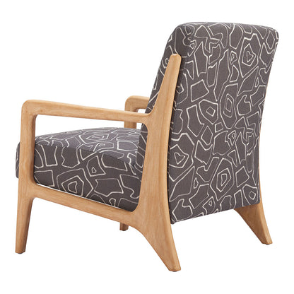 RUNA ACCENT CHAIR  GRAY & NATURAL
