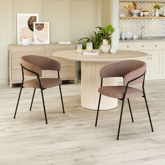 JOSEPHINE DINING CHAIR BROWN
