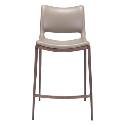 ACE COUNTER STOOL BROWN & WALNUT