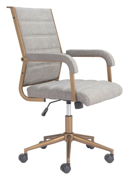 AUCTION OFFICE CHAIR GRAY