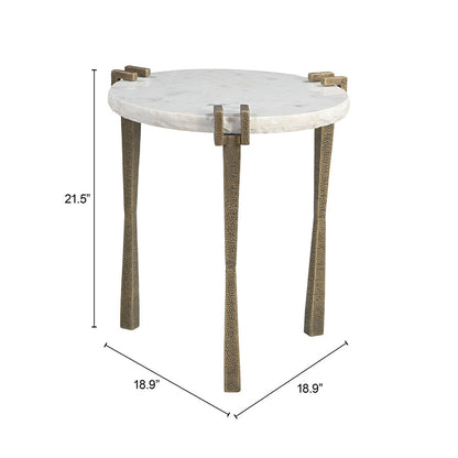 RENCH SIDE TABLE WHITE