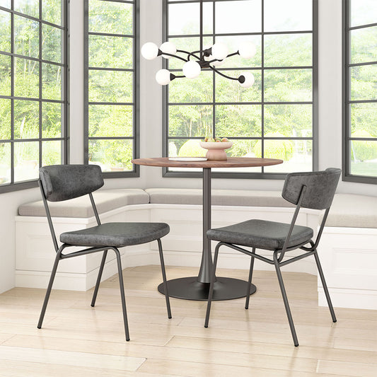 CHARON DINING CHAIR VINTAGE BLACK