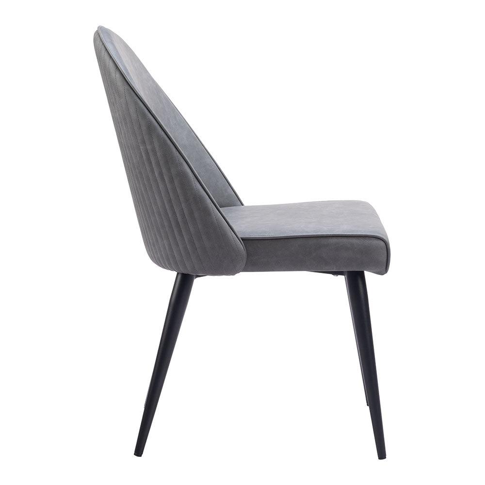 SILLOTH ARMLESS DINING CHAIR GRAY