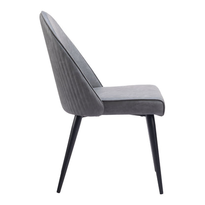 SILLOTH ARMLESS DINING CHAIR GRAY