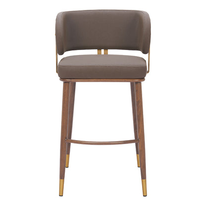 BREW BARSTOOL BROWN & WALNUT
