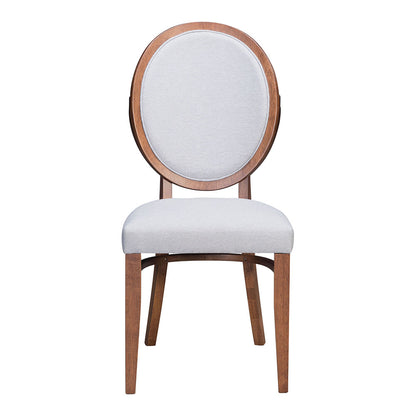 REGENTS DINING CHAIR WALNUT & LIGHT GRAY