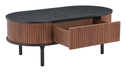 KORIANA COFFEE TABLE BLACK & WALNUT