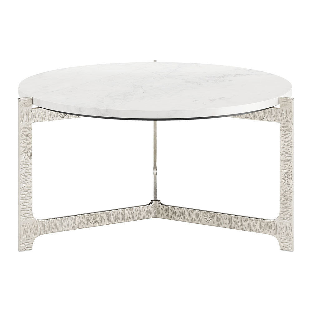 BARMAS COFFEE TABLE WHITE & SILVER
