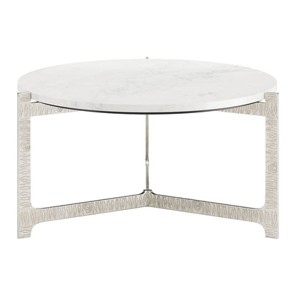 BARMAS COFFEE TABLE WHITE & SILVER
