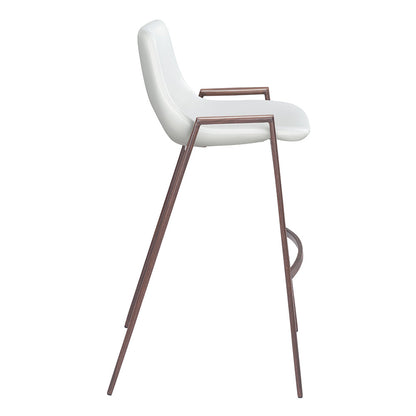 DESI BARSTOOL WHITE & WALNUT