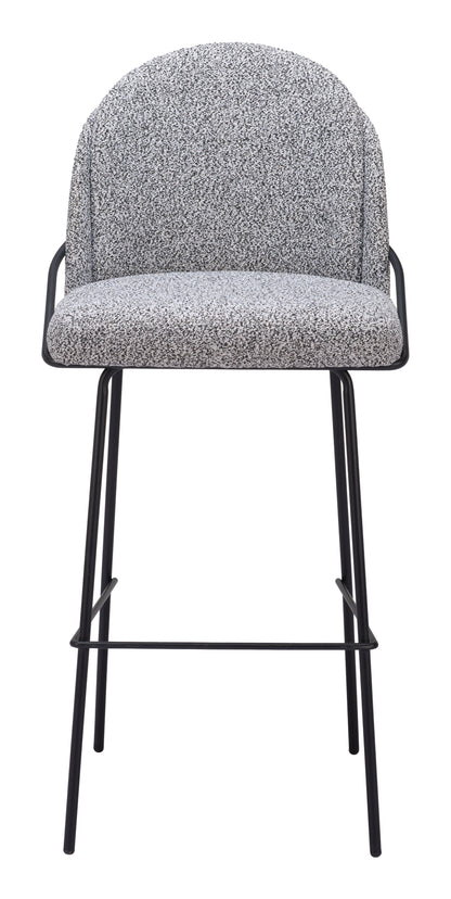 JAMBI BARSTOOL BLACK & WHITE