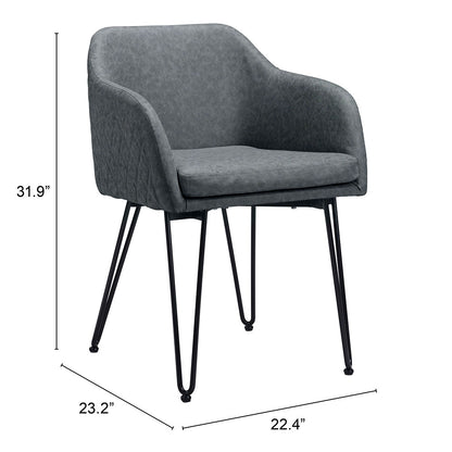 BRAXTON DINING CHAIR VINTAGE GRAY