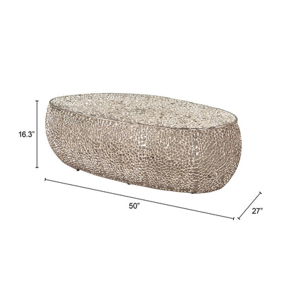 ARGENTO COFFEE TABLE SILVER