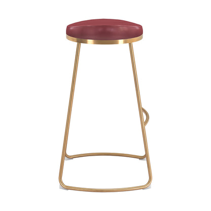 BREE BARSTOOL BURGUNDY & GOLD