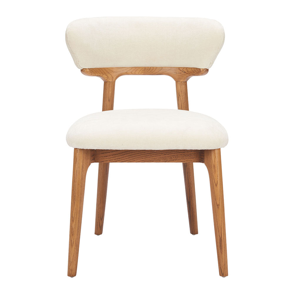 Cedar Dining Chair White & Walnut