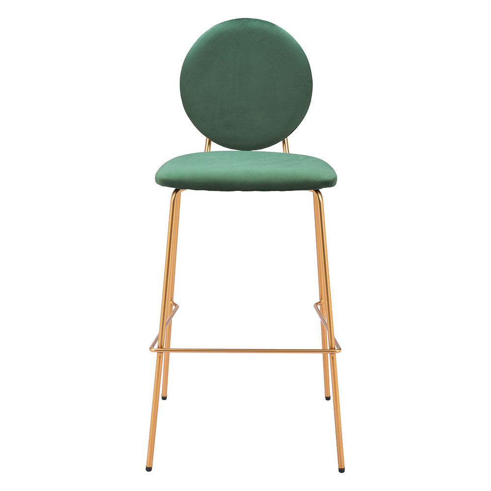 ODESSA BARSTOOL GREEN & GOLD