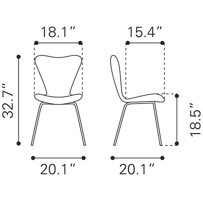 THIBIDEAUX DINING CHAIR LIGHT GRAY