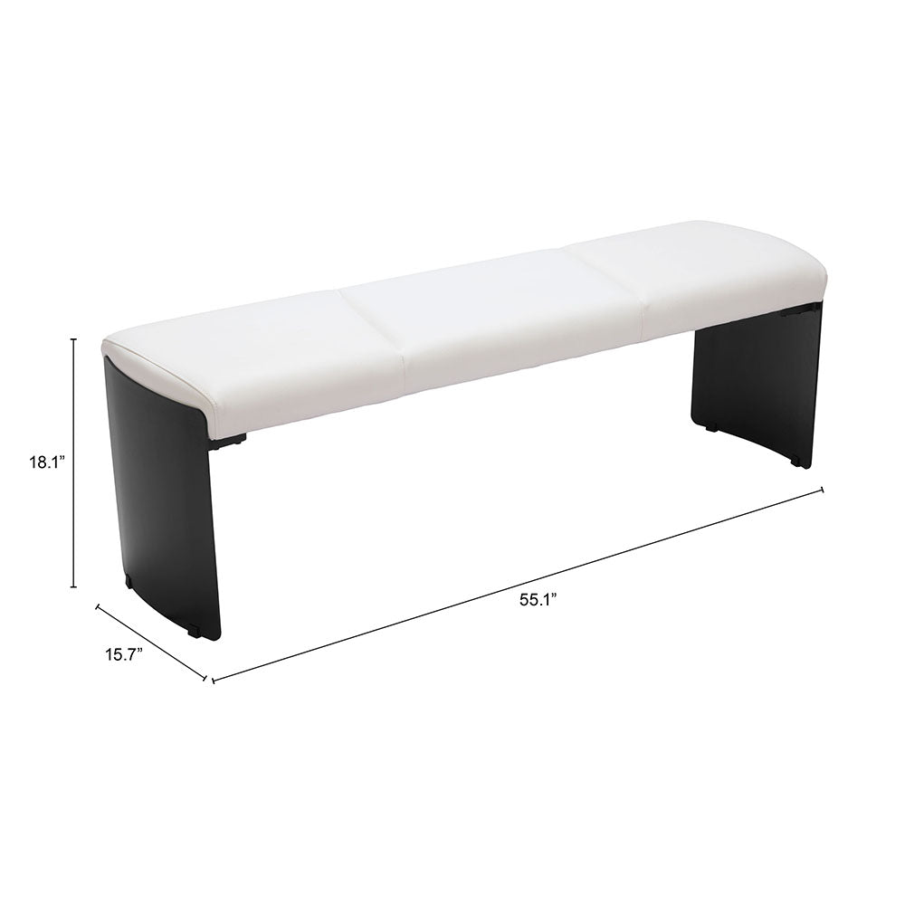 MUR BENCH WHITE