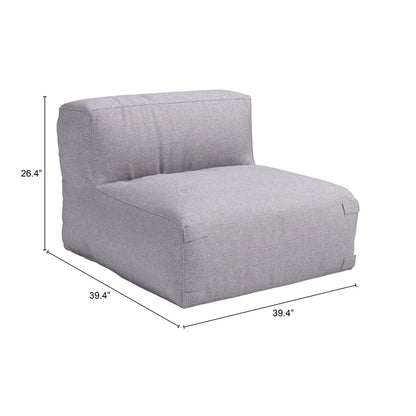 LUANDA MIDDLE CHAIR GRAY