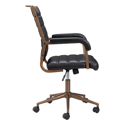 AUCTION OFFICE CHAIR VINTAGE BLACK