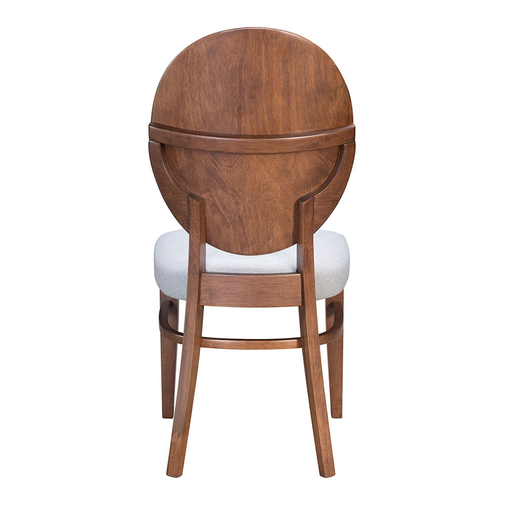 REGENTS DINING CHAIR WALNUT & LIGHT GRAY