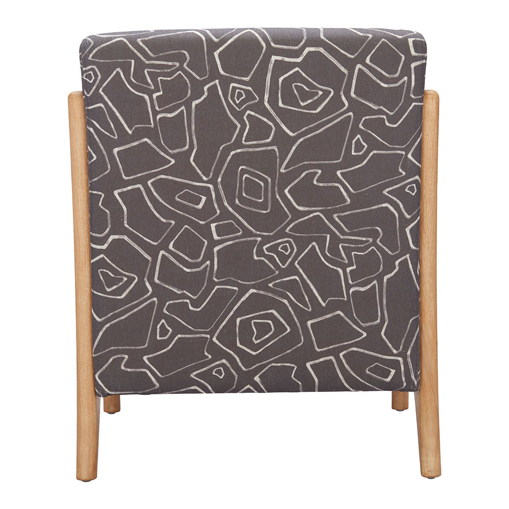 RUNA ACCENT CHAIR  GRAY & NATURAL