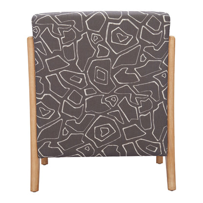 RUNA ACCENT CHAIR  GRAY & NATURAL