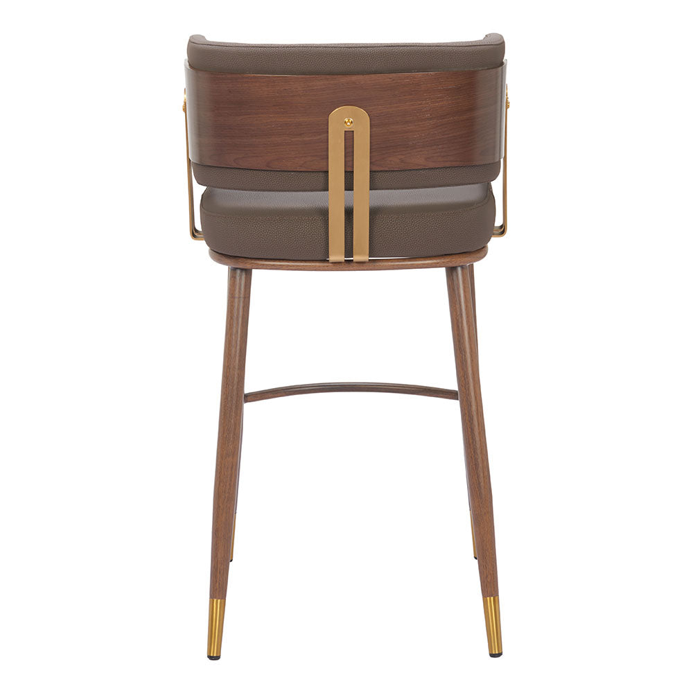 BREW BARSTOOL BROWN & WALNUT