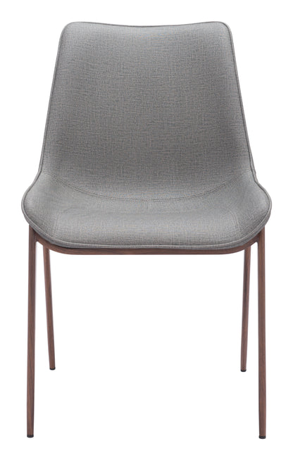 MAGNUS DINING CHAIR SLATE GRAY & WALNUT