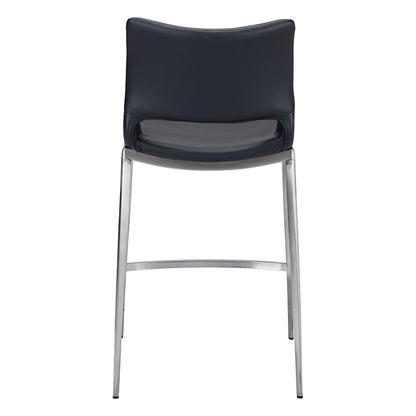 ACE COUNTER STOOL BLACK & SILVER