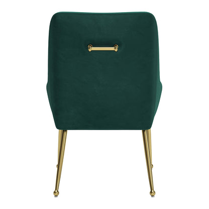 MAXINE DINING CHAIR GREEN & GOLD