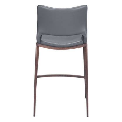 ACE COUNTER STOOL DARK GRAY & WALNUT