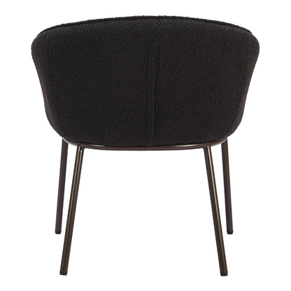 ESSEN DINING CHAIR BLACK & BRONZE
