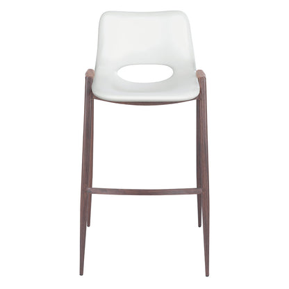 DESI BARSTOOL WHITE & WALNUT