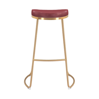 BREE BARSTOOL BURGUNDY & GOLD
