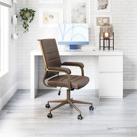 AUCTION OFFICE CHAIR ESPRESSO