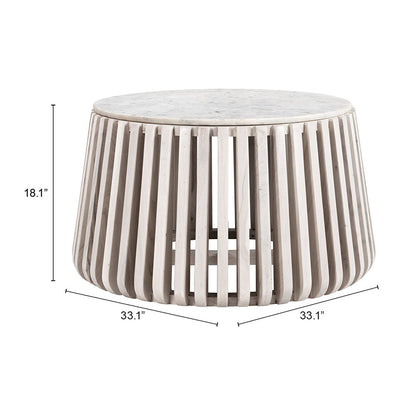 CYPRUS COFFEE TABLE WHITE & WHITEWASHED