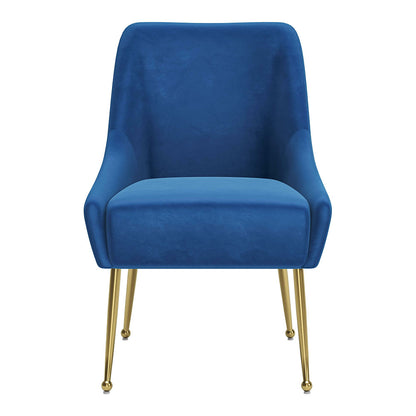 MAXINE DINING CHAIR NAVY BLUE & GOLD