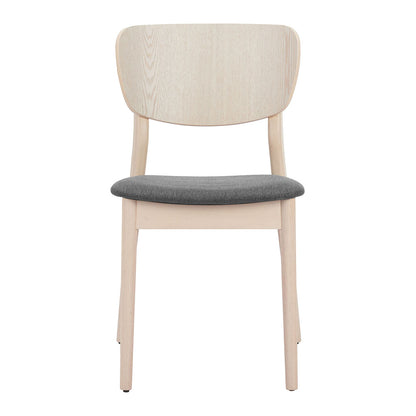 KELLUA DINING CHAIR NATURAL & GRAY