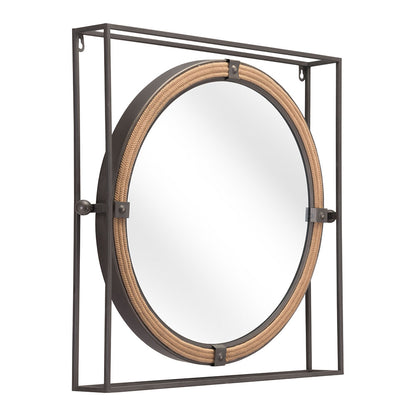 CAPELL MIRROR ANTIQUE GRAY