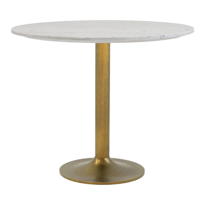 FULLERTON DINING TABLE WHITE & GOLD