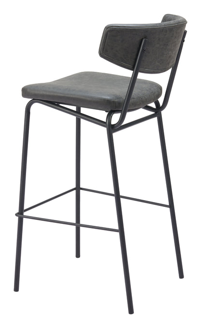CHARON BARSTOOL VINTAGE BLACK