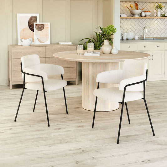 MARCEL DINING CHAIR CREAM