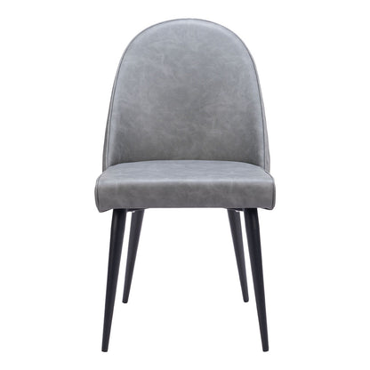 SILLOTH ARMLESS DINING CHAIR GRAY