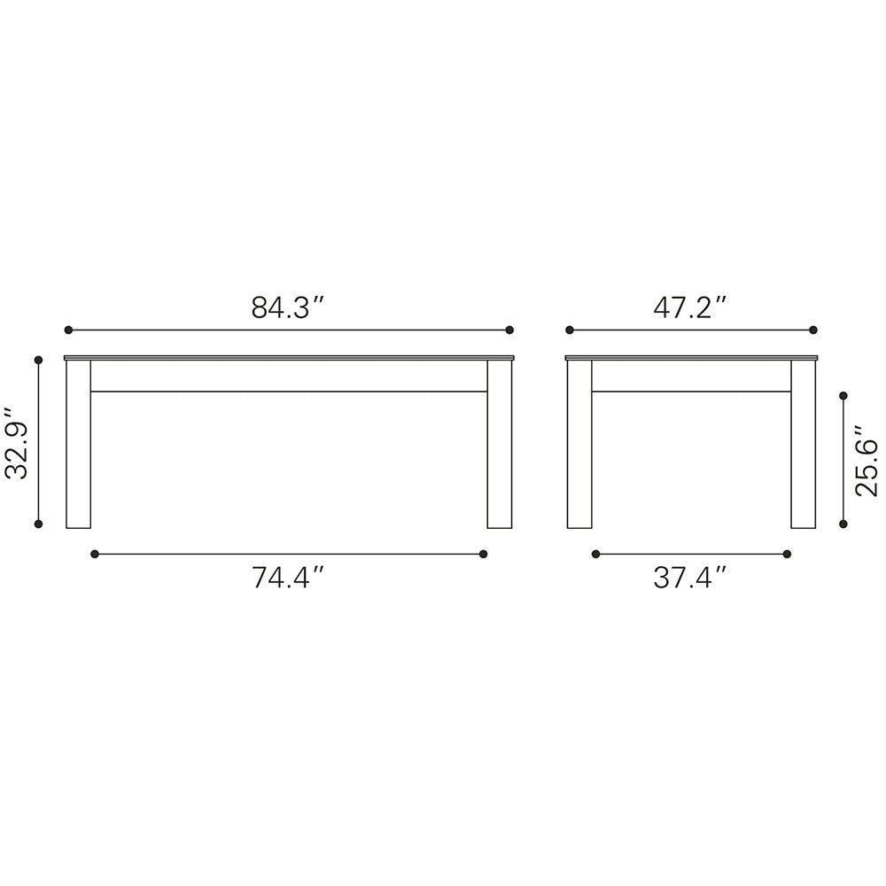 BONKER 3 IN 1 TABLE BROWN