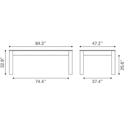 BONKER 3 IN 1 TABLE BROWN
