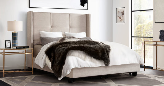 BEVERLY PLATFORM BED W/ FOOTBOARD STORAGE